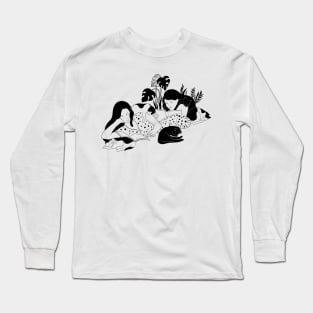 Cat Lovers Reading Long Sleeve T-Shirt